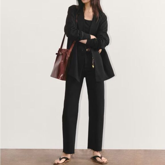 NWT Everlane The Way High Jeans Black Size 26 - Picture 1 of 10